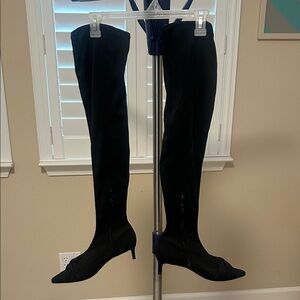 Zara Elegant Black Over-the-Knee Boots